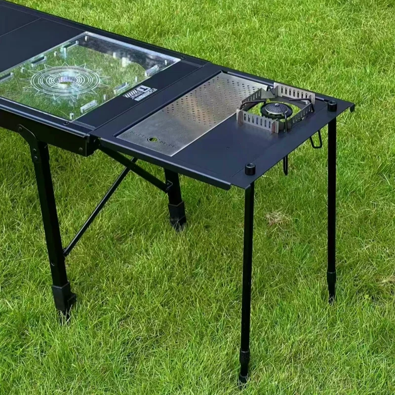アルミニウム合金折りたたみ式キャンプテーブル,igtテーブル,屋外,拡張