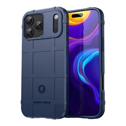 Ultimate Military Grade Rugged Shield Defender Case - Shockproof Protection Cover - iPhone 15 Pro (Blue)