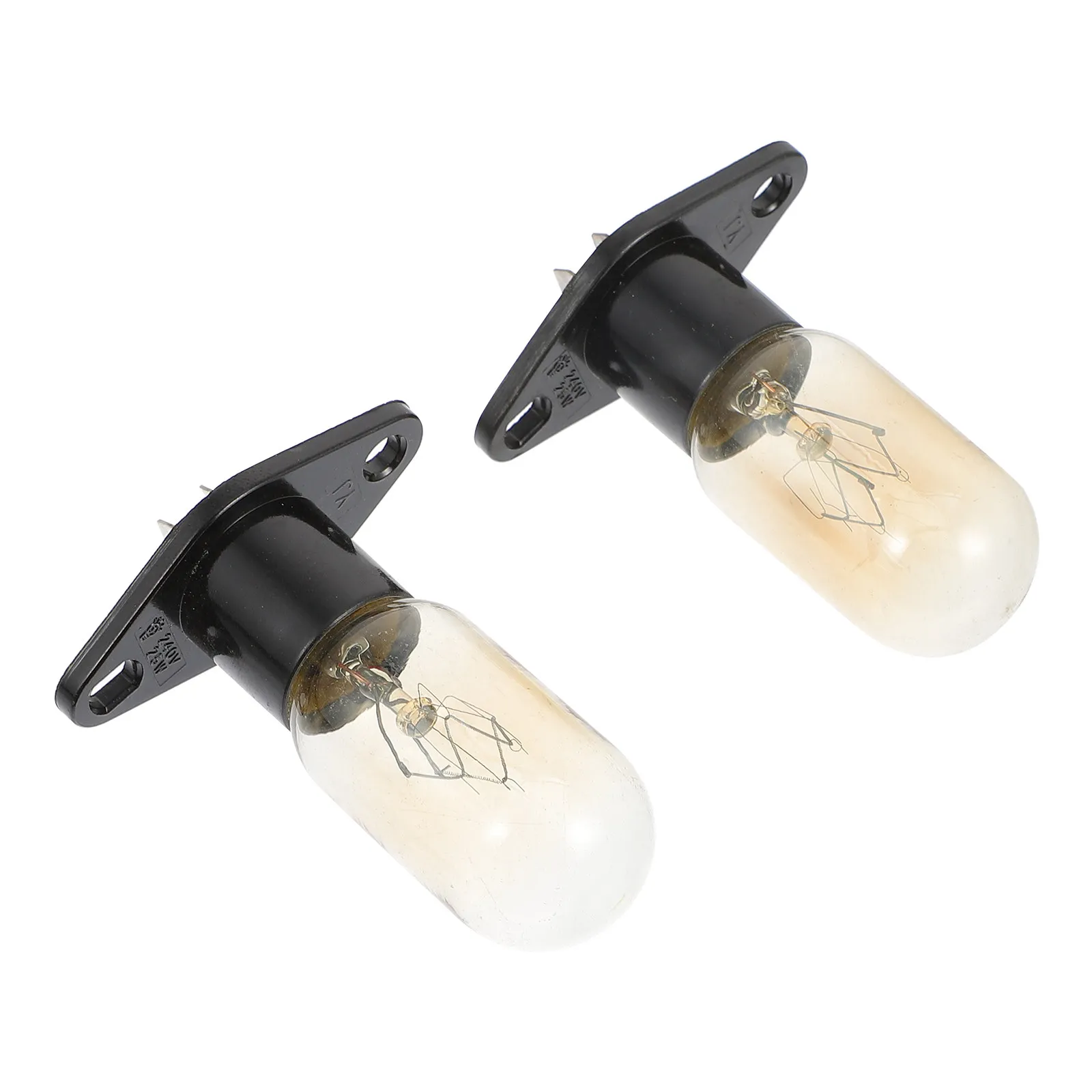 2개 전구 내열성 전자레인지 냉장고 기기 교체 램프 25W 롱-