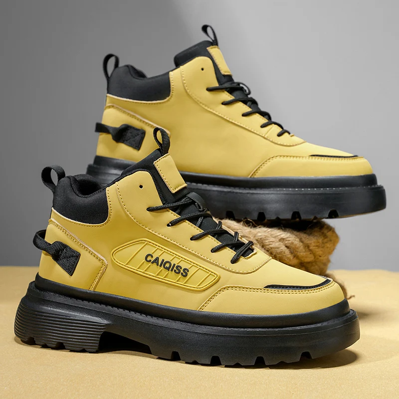 Men's Outdoor Casual Shoes, Hiking Shoes with Comfortable Arch Support and Stability Technology, Lace-Up Shoes, All-Season Outdoor Shoes, Suitable for Men - Ideal for Walking, Jogging, and Hiking, Lace-Up Closure, Comfortable and Safe, High-Quality Men's Shoes