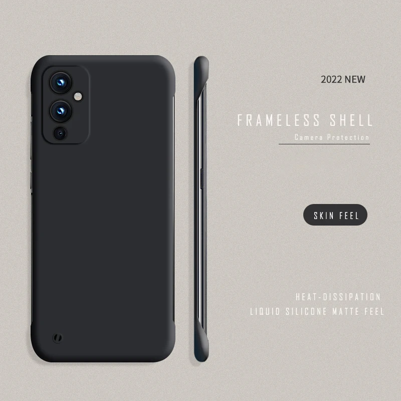 עבור Oneplus 9R 9RT Ultra Thin המומלץ מחשב ללא מסגרת מקרה עבור Oneplus 10 9 8T 7T 8 7 פרו מט כיסוי מקרי
