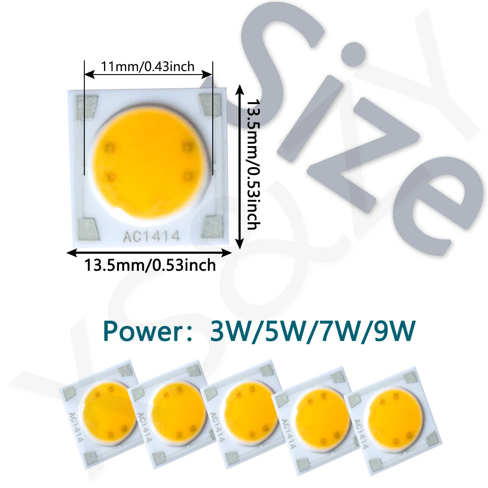 

LED COB 5pcs AC220V 3W 5W 7W 9W Light Beads Ceramic Substrate Smart IC Chip DIY LED Lighting Floodlight Spotlight Lamp Breed