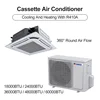 Ceiling Mounted 220-380V 24000 Btu 48000 Btu Cooling Ceiling Cassette Central Ac Split Air Conditioner Room for Hotel Home Use 5