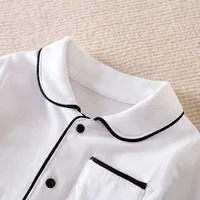 0-18m Newborn Clothes Solid Color Casual Pajamas Cotton Comfortable And Soft Spring And Autumn Long Sleeved Baby Bodysuit 3