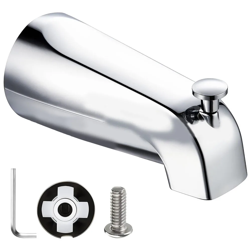 

1 Pcs Sliding Bath Spout Bathtub Faucet With Diverter Fits 1/2\\\" Copper Water Pipe Single-lever Design Bathroom Accessories