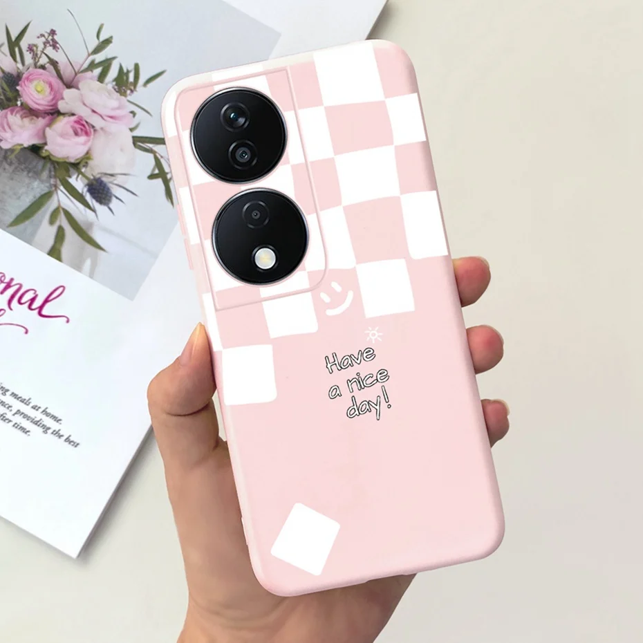 Lovely Printed Candy Color Phone Case - Soft Silicon TPU Shockproof Back Cover
