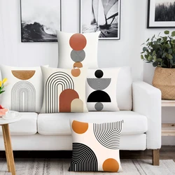 Abstract Geometric Decorative Pillowcase Sofa Cushion Cover Soft Throw   Home Office Bedroom
