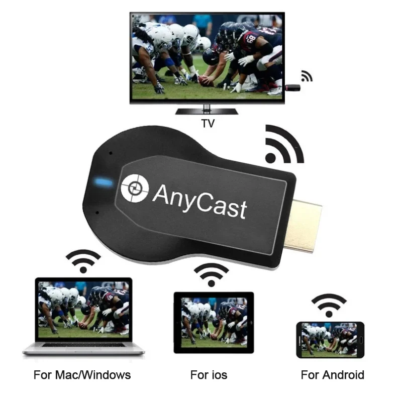 4K 1080P HDMI-compatible TV Stick M2 Plus Wireless WiFi Display TV Dongle Receiver for DLNA Airplay Miracast for AnyCast for IOS 5