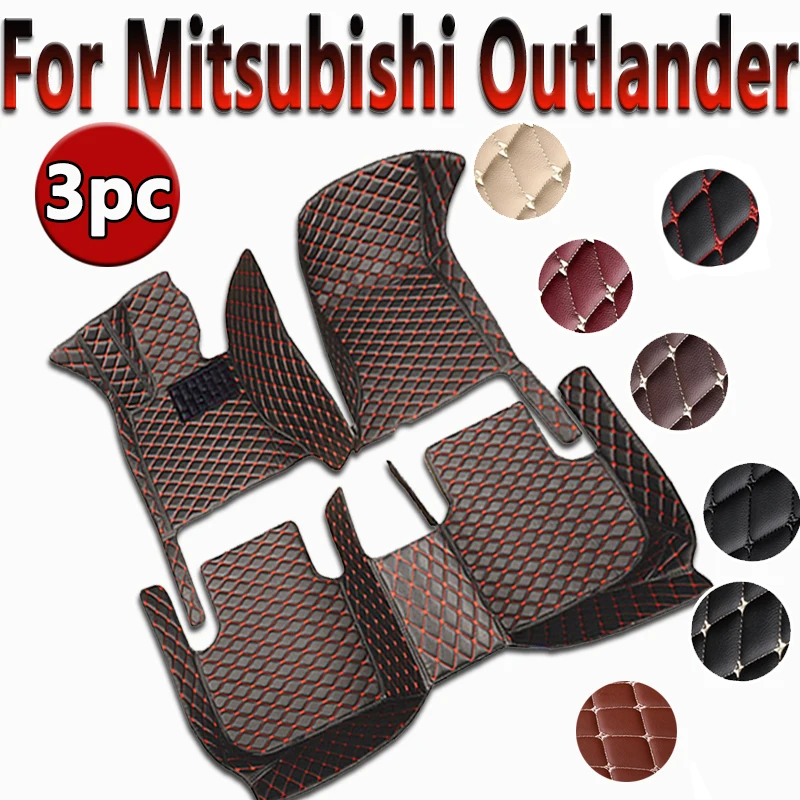 

Car Floor Mat For Mitsubishi Outlander Phev 2023 Carpet Diamond Waterproof Leather Diamond Carpet Woman Interior Auto Accessory