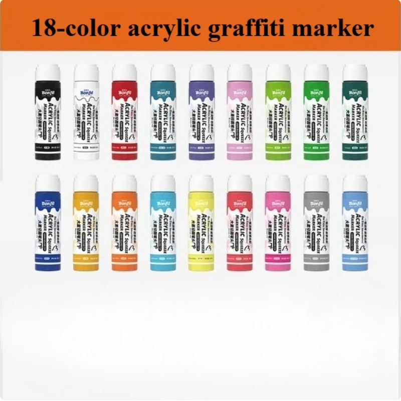 Waterproof Acrylic Graffiti Marker Pen Set for DIY Art