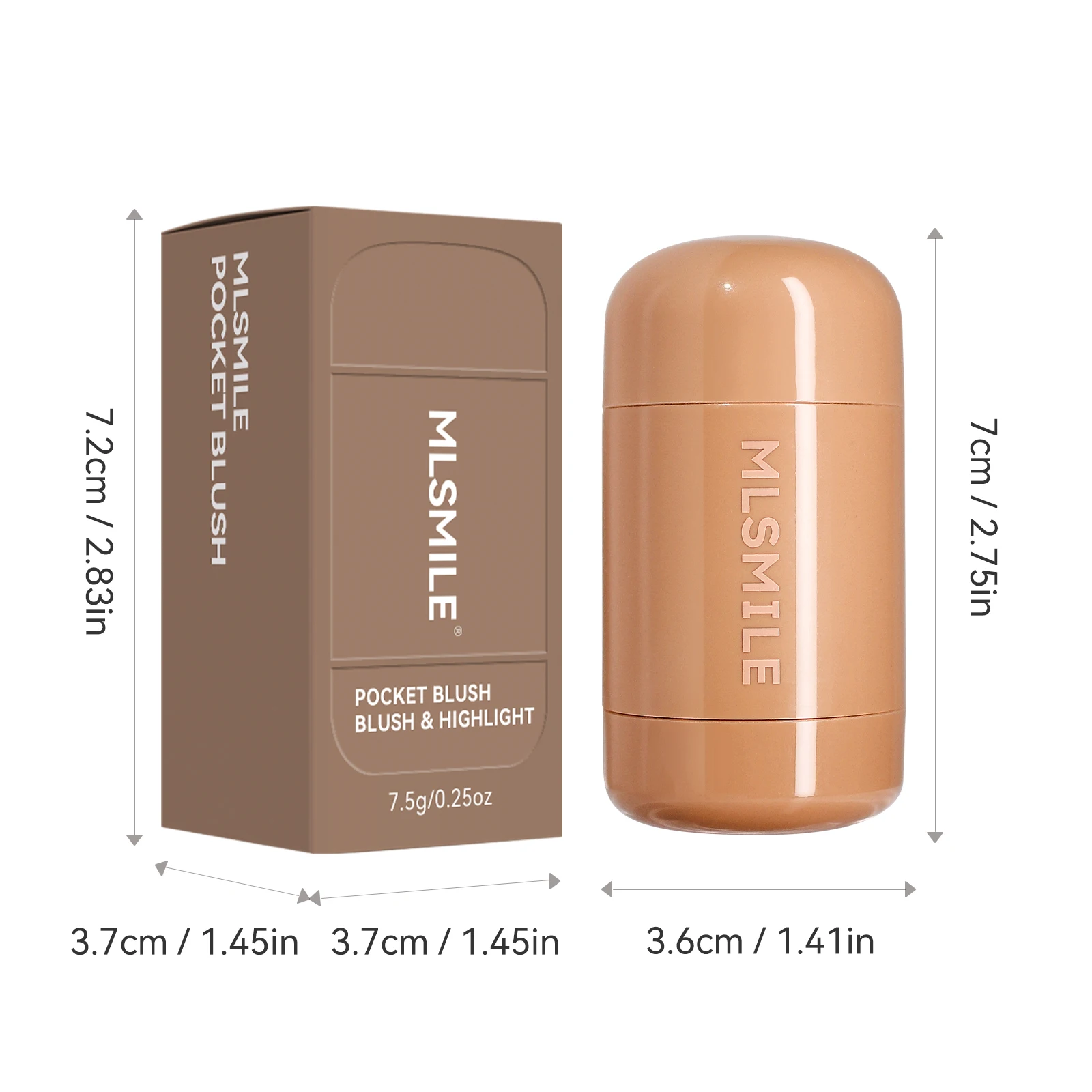 Blush Makeup, Natural-Looking Matte Waterproof&Long Lasting, Moisturizing&Lightweight Blendable Feel Blush Highlight Makeup 4