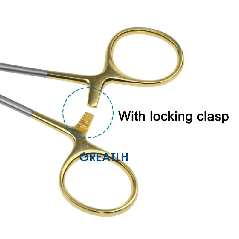 Hemostatic Clamp Forceps Surgical Hemostatic Clamp Pliers Double Eyelid Forceps Ophthalmic Surgery Instrument Stainless veterinary surgical instruments ophthalmic microsurgical scissors ophthalmic surgical instruments