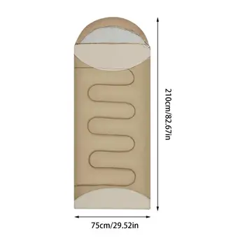 Winter Camping Sleeping Bag Ultralight Waterproof 4 Season Warm Envelope Sleeping Bags Outdoor Traveling Hiking Camping Gear 6