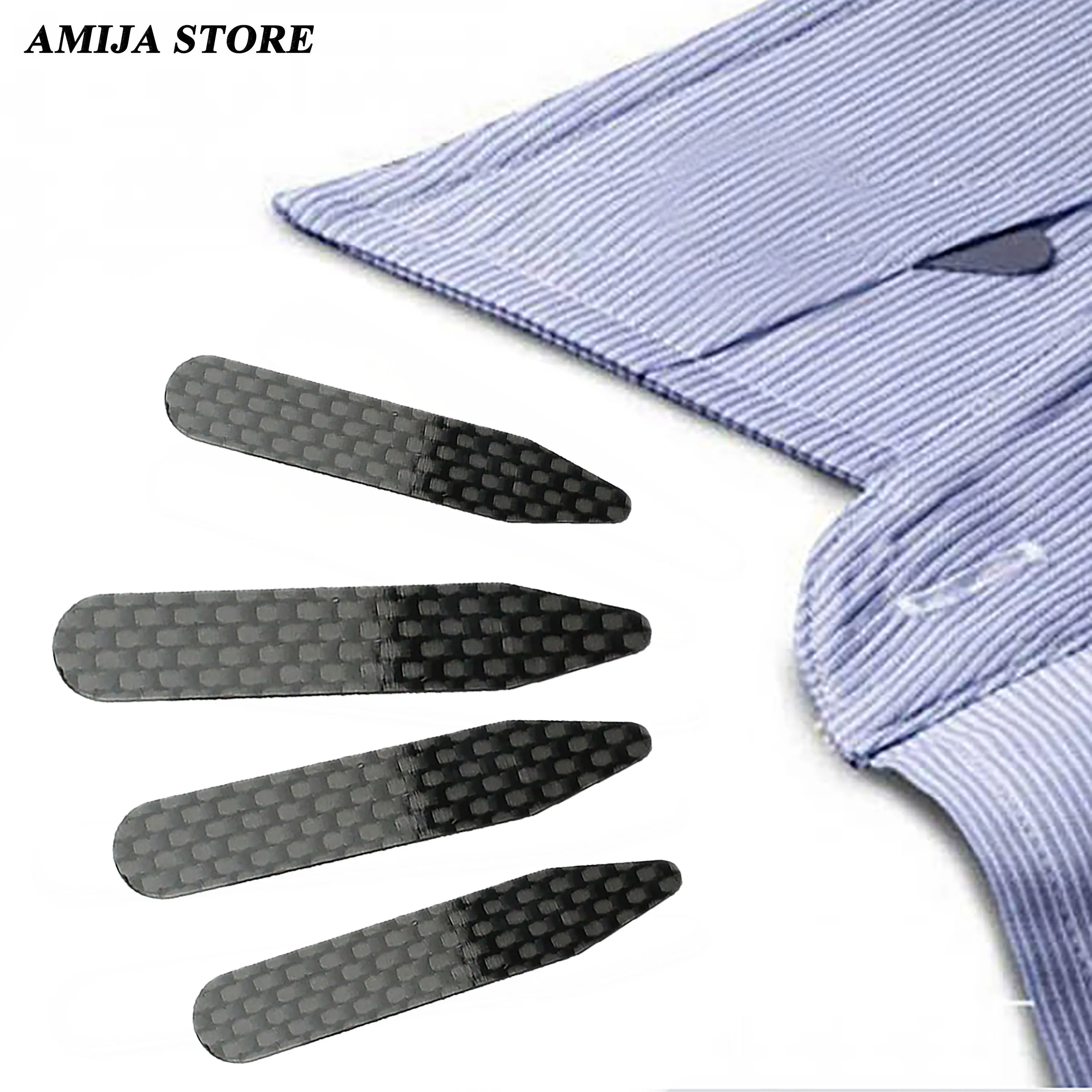 2pc Carbon Fiber Collar Stays For Business Men's Shirt Party Dress Brace  Accessories Reinforcement Insert Fixing 2 Size Jewelry - AliExpress  200000297