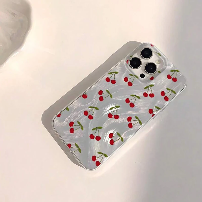 Cherry Pattern IMD Phone Case Cover