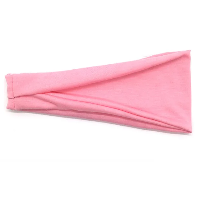 Women Headband Solid Color Twist Cotton Wide Turban Twisted Knotted Headwrap Girls Hairband Fashion Hair Accessories Scrunchies 9