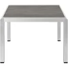 Weather Resistant Aluminum Outdoor Coffee Table Patio Poolside Modern Easy Clean Contemporary Design Relaxation Entertainment 4