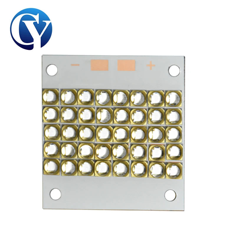 uv-led-module-120w-high-power-3535-chip-quartz-lens-lamp-beads-365nm-385mn-395nm-405nm