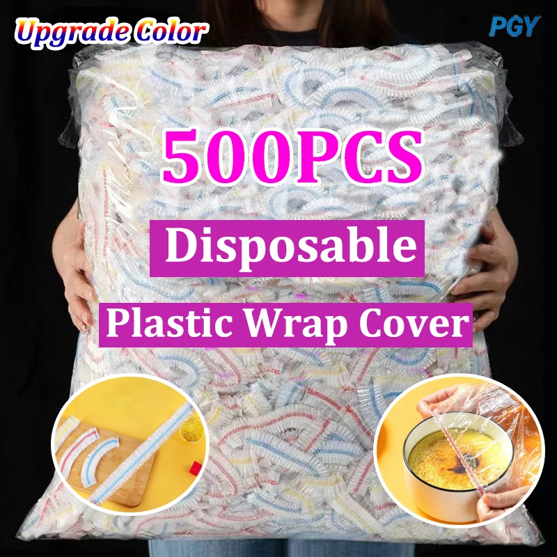 Color Disposable Food Cover Plastic Wrap Foodgrade Pe Freshkeeping