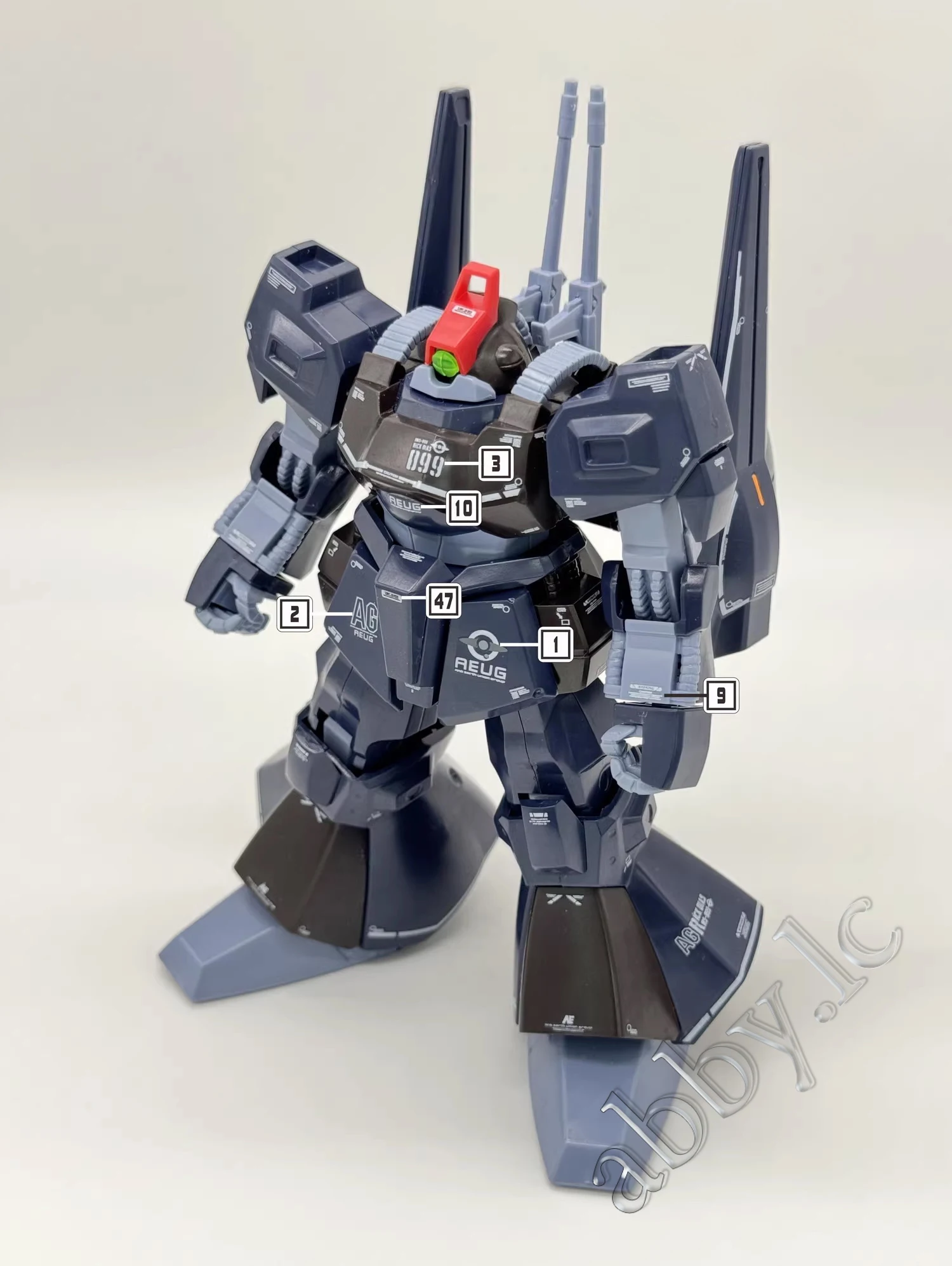 HG 1/144 릭 디아스 DL 마스터 워터슬라이드 프리컷 UV 라이트 반응형 데칼 스티커 H139 RMS-099 고급 HGUC 모바일 슈트 제타