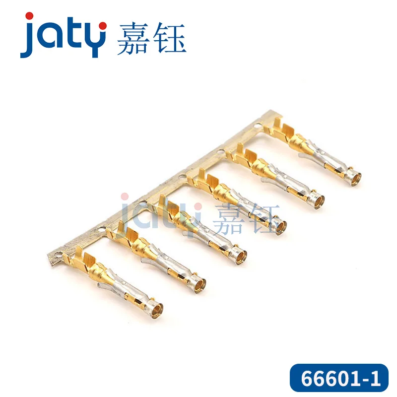 

50pcs/100pcs TE 66601-1 66104-6 1.5mm gold-plated history cipher connector terminal Aero-female spring