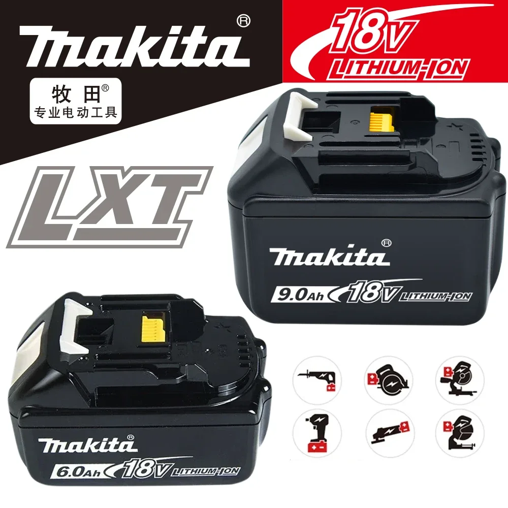 

Genuine Makita 9Ah/6Ah/2Ah for Makita 18V Battery BL1830B BL1850B BL1850 BL1840 BL1860 BL1815 Replacement Lithium Battery