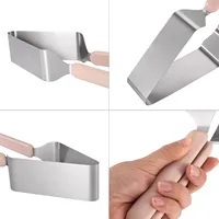 Coupe-gâteau, séparateur triangulaire, dispositif réglable en acier inoxydable, moule à gâteau, bricolage, décoration, ustensiles de cuisson, boulangerie de cuisine 5