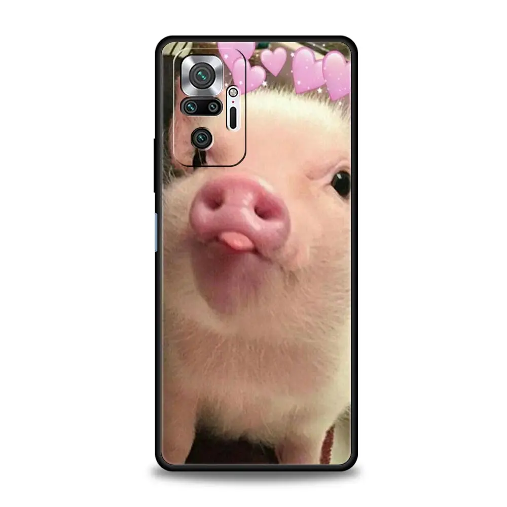 Cute Little Pink Pig Soft TPU Phone Case Cover