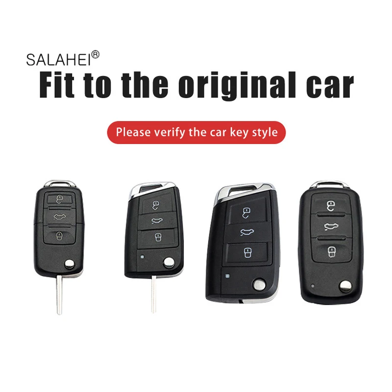 Key Case Cover Leather Car Key Case Cover Bag For Volkswagen VW Golf 7 MK7 GTI For Skoda Octavia A5 Fabia A7 Seat Ibiza Leon FR 2 Aztec Altea