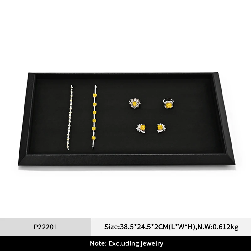 Luxury Jewelry Display and Storage Leather Tray