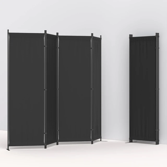 Room Divider, Folding Privacy Screens, 4 Panel Room Partitions, 88" Foldable Wall Dividers