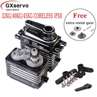 Gxservo All Metal High Speed Coreless Servo 32KG 40KG 45K High Torque Waterproof IPX8 For RC Xmaxx Crawler Robot Parts 1
