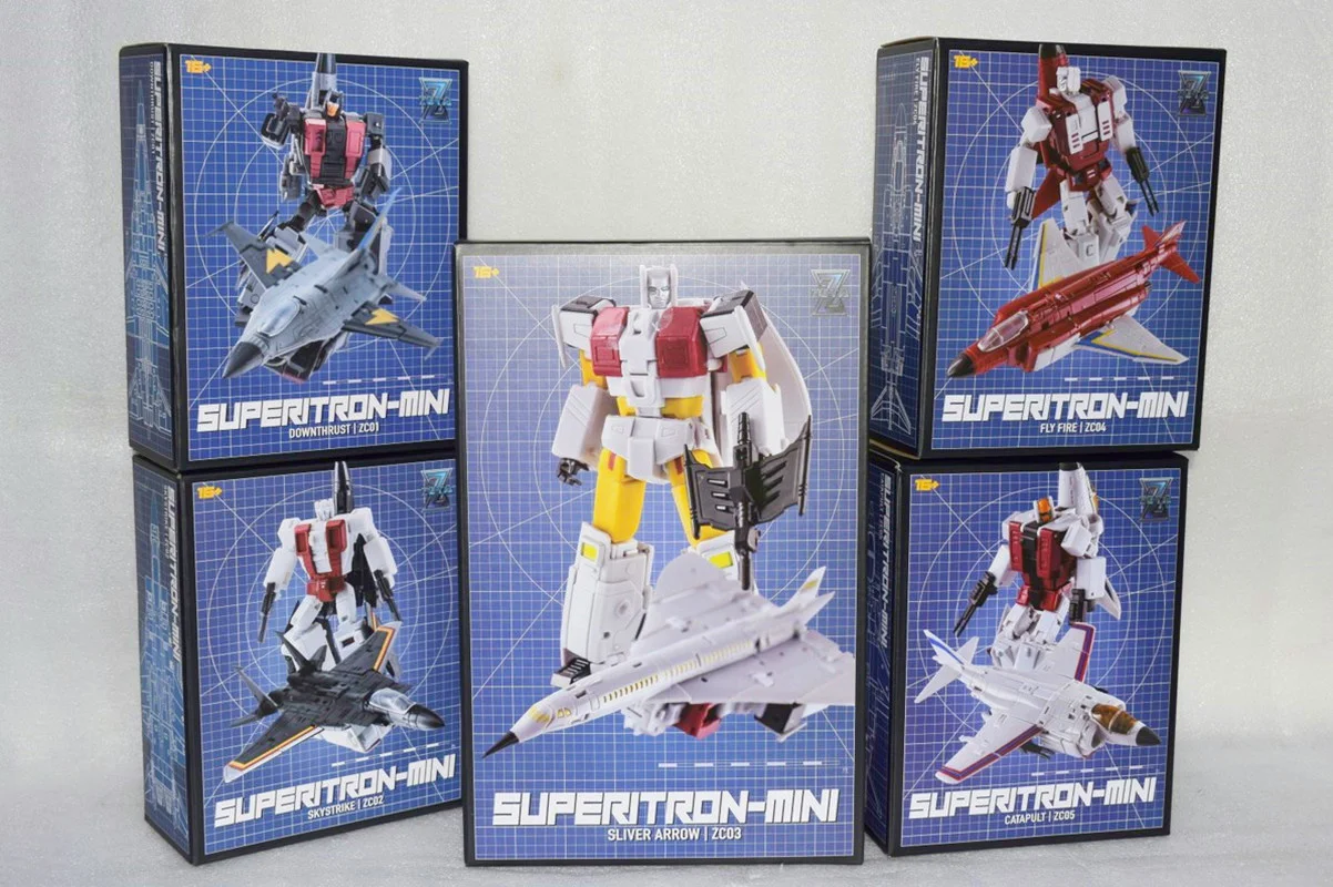 Игрушка-трансформер ZETA Superion ZC01 Skydive ZC02 Air Raid ZC03 Silverbolt ZC04 Firefligh ZC05 фигурка рогатки