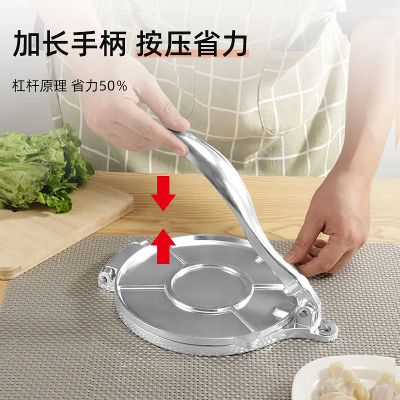 

Tortilla Press Maker Aluminium Alloy DIY Manual Corn Tortillas Pressing Tools Long Handle Anti-rust for Kitchen Cooking