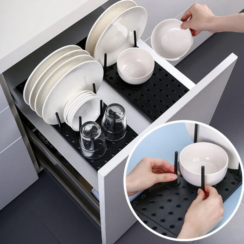 Kitchen Organizer Sink Drain Shelf Dish Drying Rack Bowl Plates Shelf Storage Drawer Desktop Adjustable Holder Home Accessories 3