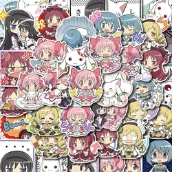 Magic Girl Anime Stickers - Kawaii Cartoon Waterproof Decals for Notebook, Laptop, and Luggage (48PCS)