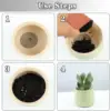 100Pcs Flower Pot Hole Mesh Pad Round Drainage Holes Screens Mat Prevent Soil Loss For Garden Plant Bonsai Bottom Grid Gasket 4