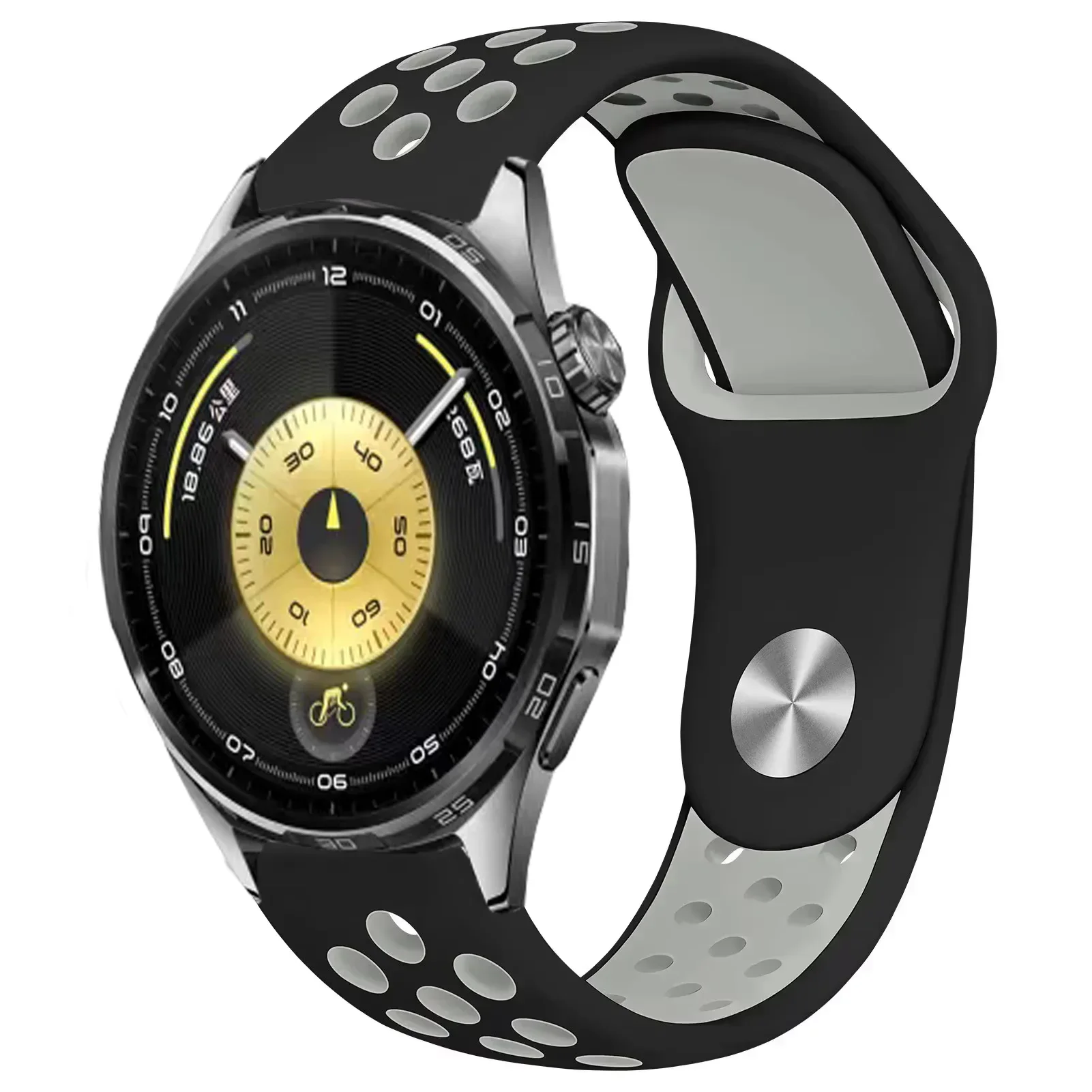 Breathable Silicone Sport Watch Strap – Multiple Sizes Available