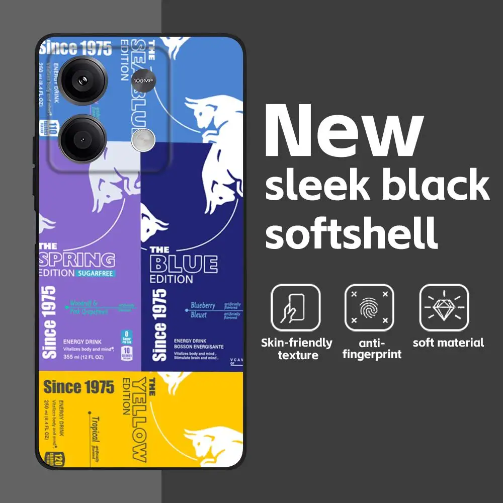 Red Bulls Soft Black Phone Case