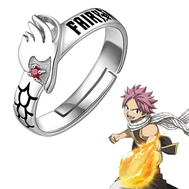 Anime Fairy Tail Ring Etherious Natsu Dragneel Cosplay Unisex