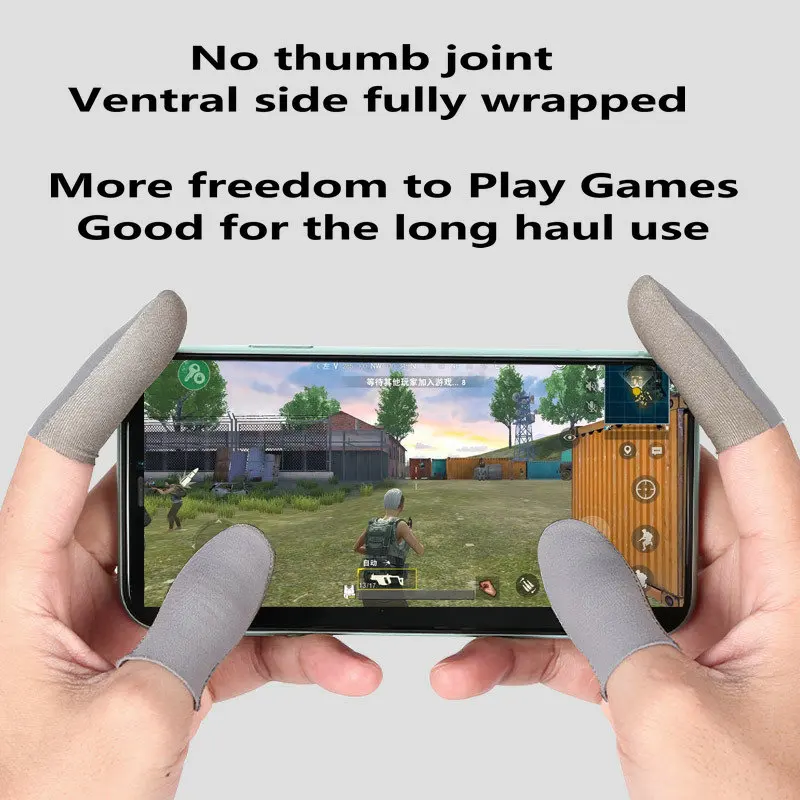 Gaming Finger Sleeve Cover Sensitive Touch Screen Fingertip For PUBG PS5 PS4 Games Press Gloves Sweat Proof Breathable Accessory