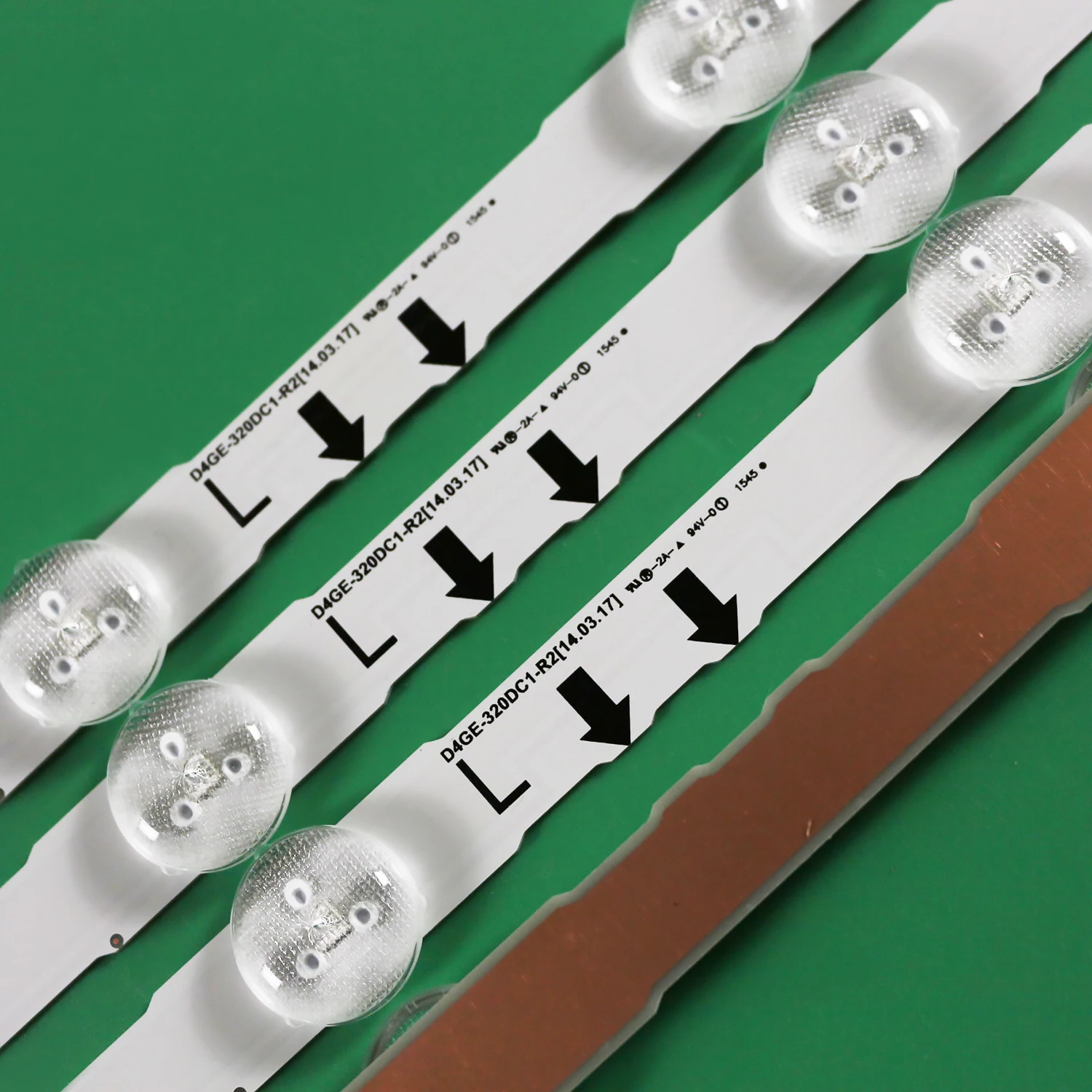 Led tv Backlight Strip Barras Ue32h6275 Un32h5500 Un32h5500ag Un32h5550 Un32h6350 Un32j5500 Ue32j5600 Ue32j6300au 10kits - Imagem 3