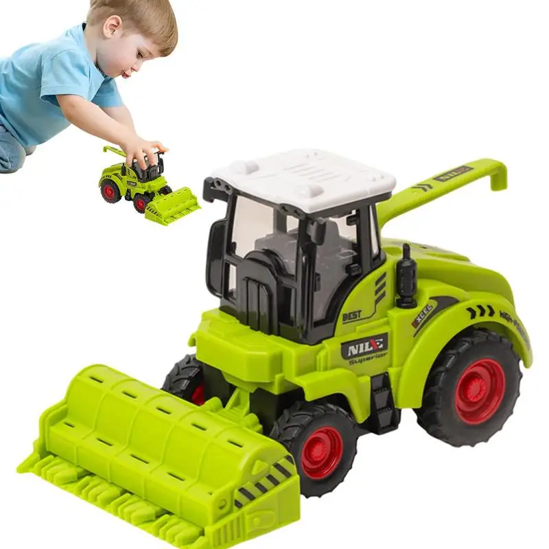 

Tractor Toy Vehicle Friction Powered Realistic Farm Toy For Kids Friction Power Vehicle Educational Learning Inertia Toy