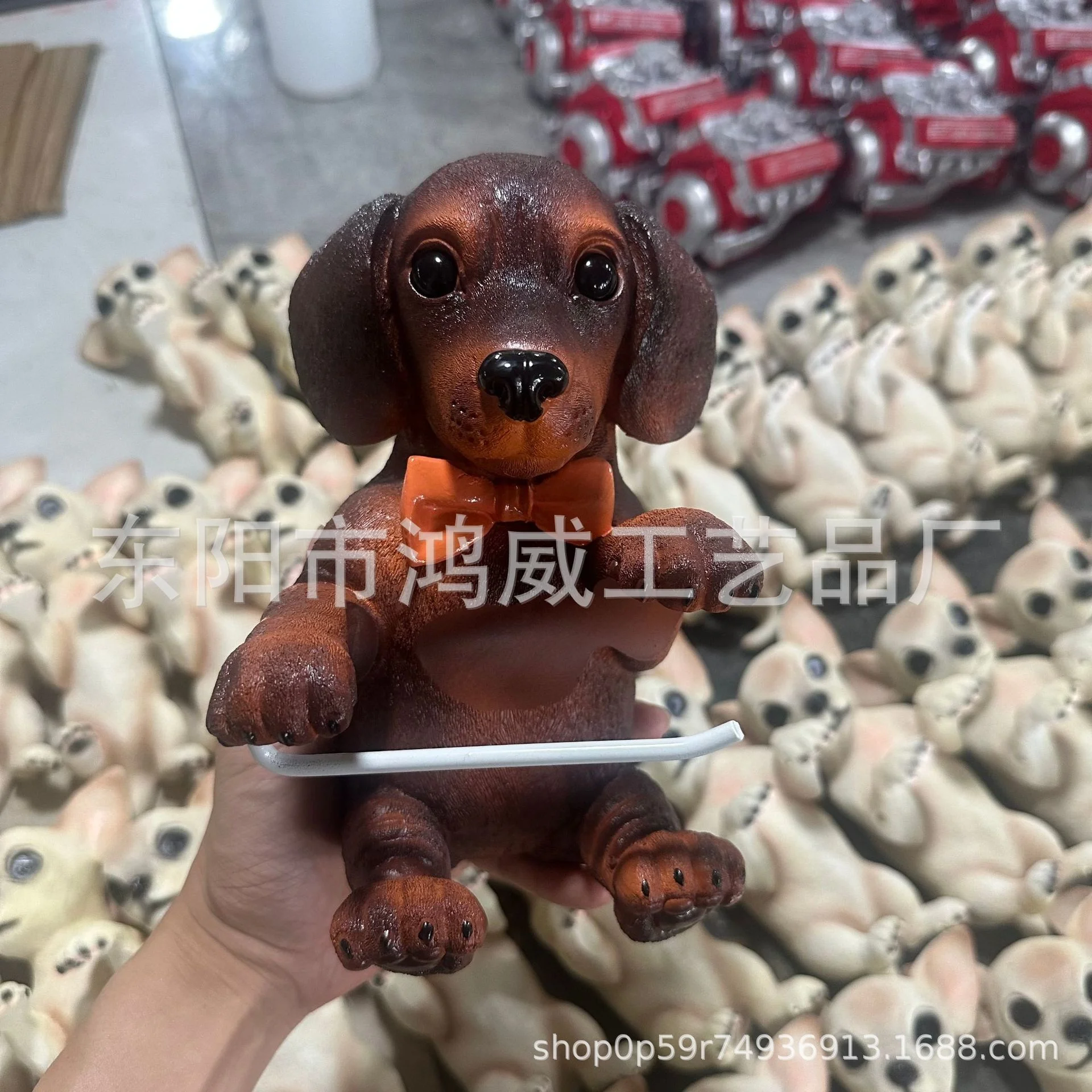 Carino Porta Rotolo di Carta Igienica a Forma di Cane in Resina, Supporto per Rotolo di Carta da Parete, Porta Asciugamani da Bagno, Porta Tovaglioli, Decorazione per la Casa - immagine 6