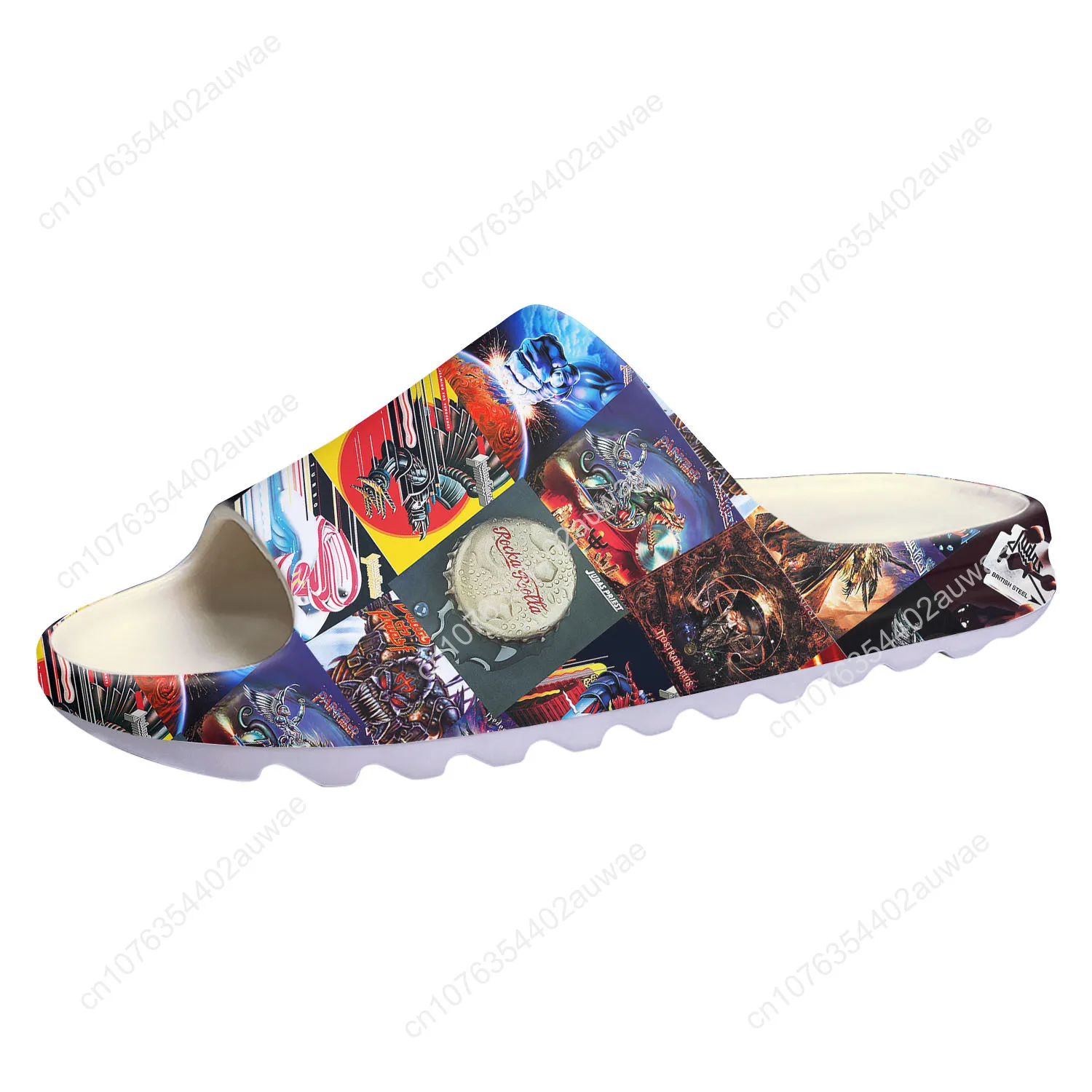

Judas Priest Soft Sole Sllipers Home Clogs Step on Water Shoes Mens Womens Teenager Customize Bathroom Beach on Shit Sandals