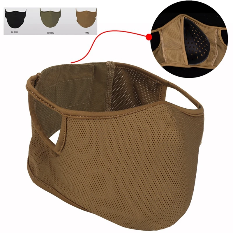 BrainExploder Airsoft Face Mask - Flexible Rubber Protection With Goggle Attachment