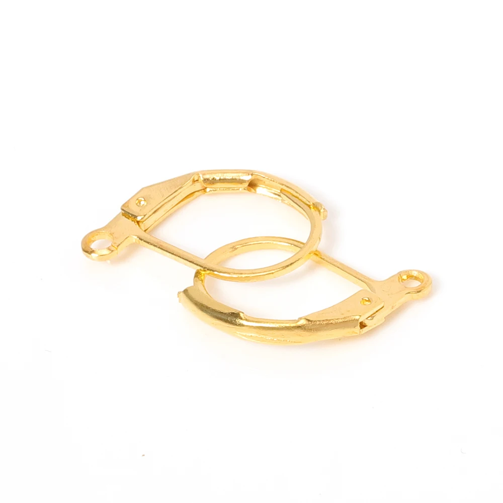 20pcs Gun Black French Earring Hooks Hypoallergenic Brass Leverback Earring  Hooks Round Ear Wire Dangle Earrings with Open Loop for DIY Jewelry Making
