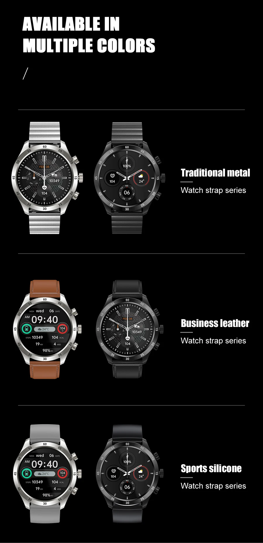 2022 Smart Watch Men Bluetooth Call Custom Dial Full Touch Screen Waterproof Smartwatch Sport Fitness Tracker Watch For Men