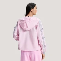 Adidas Veste coupe-vent à capuche pour femme Coupe ample Vêtements de sport décontractés KR7603 2
