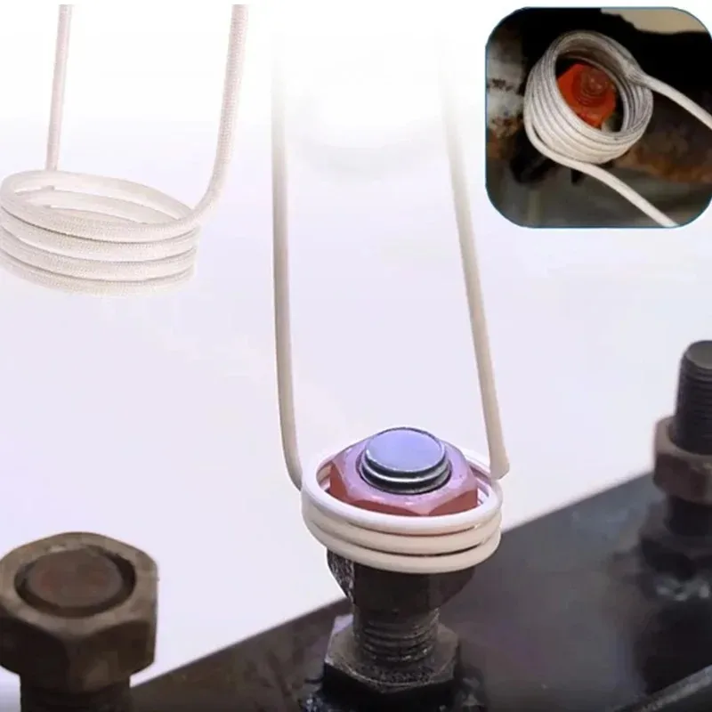 2.5mm Copper Wire 250&deg;C Heat Induction Heater Coil Kit for Magnetic Induction Heater Resistant for Removing Rusty Bolts Nuts